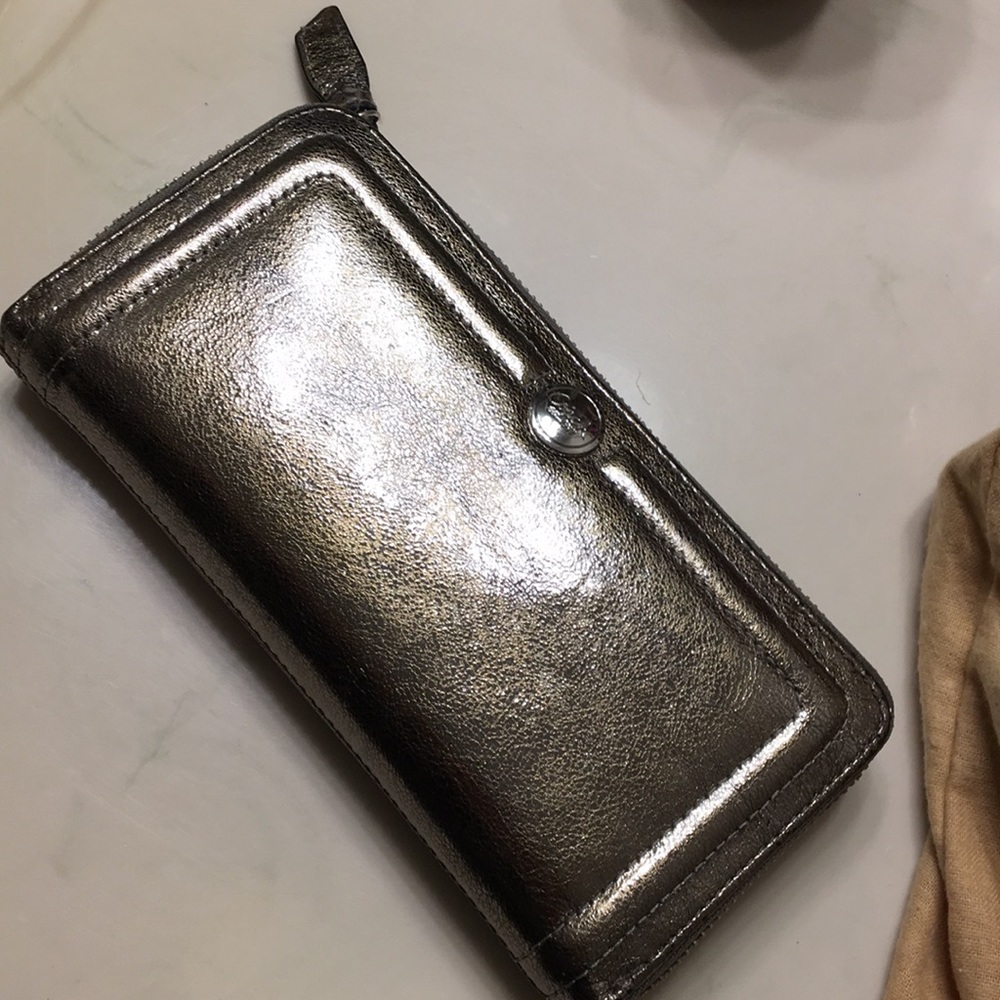 Silver COACH wallet